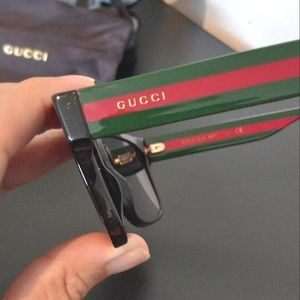 Gucci sunglasses bought on Poshmark and now being sold on Poshmark